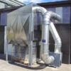 T750 dust collector with outdoor kit fitted