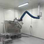 Fume arm in use for pharmaceutical dust extraction 3